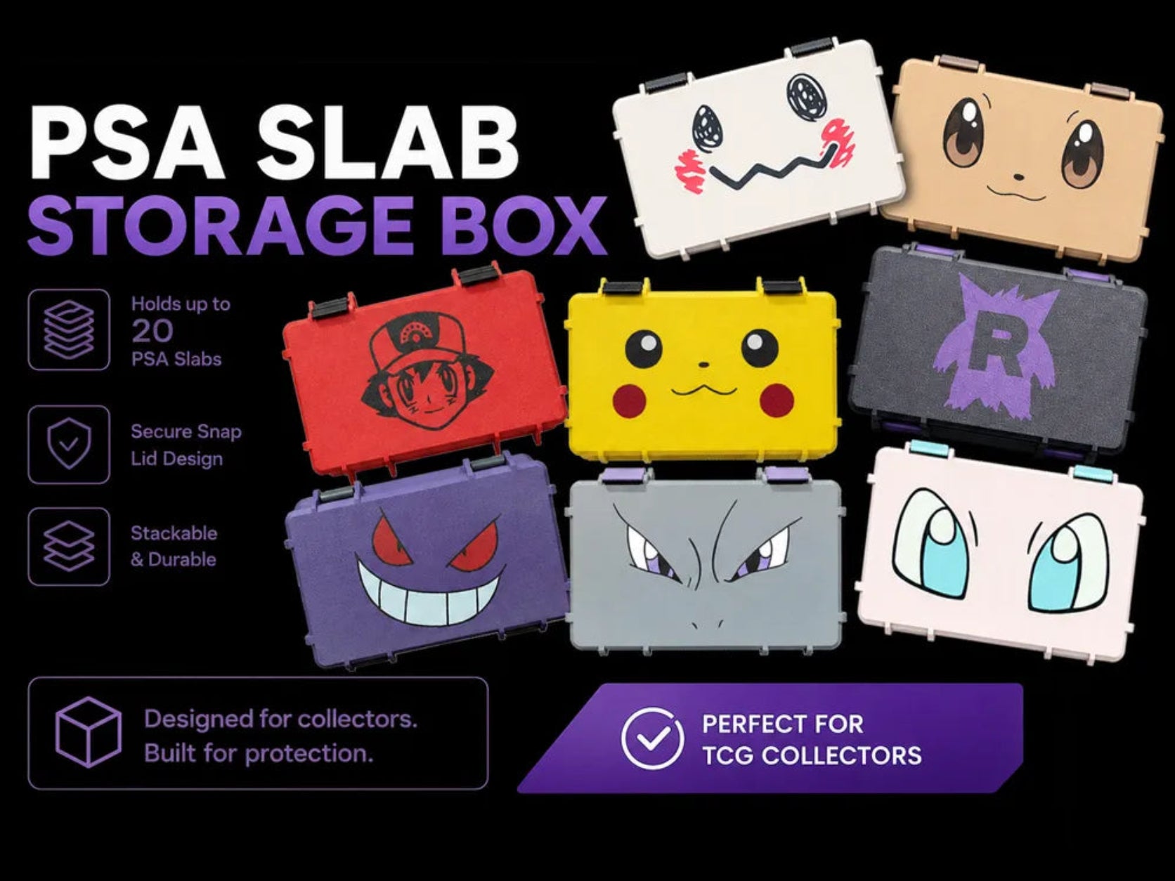 PSA Slab Trading Card Storage Box